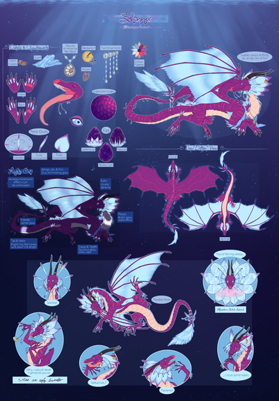 A reference of my purple therapy dragon headmate.