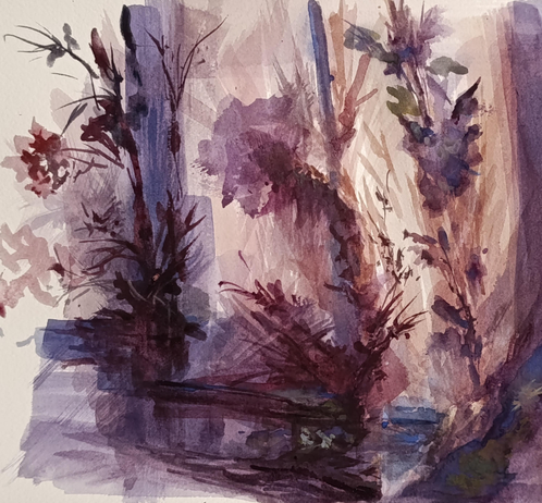 Garden series
Watercolor painting 
Cotton 30x40cm
#art #watercolor #painting  