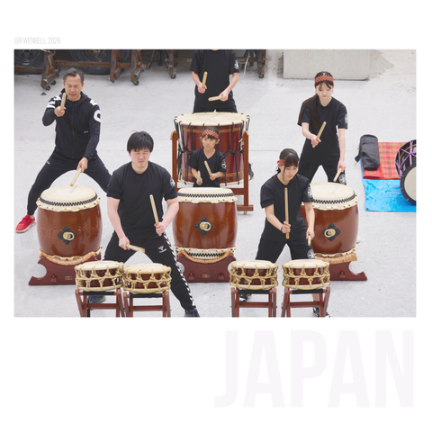 A little drumming for the goodbye