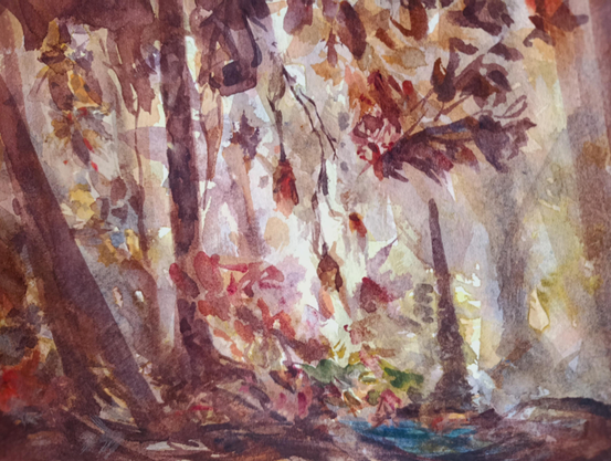Magic garden
Garden series
Watercolor painting 
#art #mastoArt #watercolor #painting #arte 