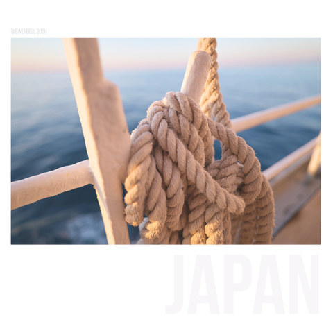 Ropework aboard the ship
