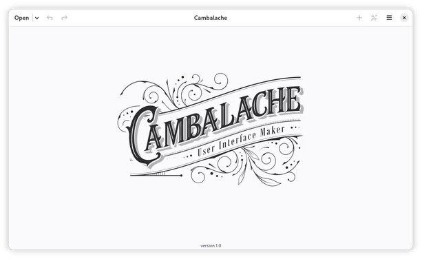 Cambalache logo with fileteado porteño