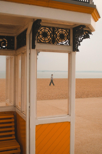 This was such a cheap shot but I love the separation of thirds within the frame