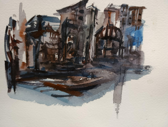 Urban sketch
Street watercolor
#art #mastoArt #watercolor #painting #sketch 