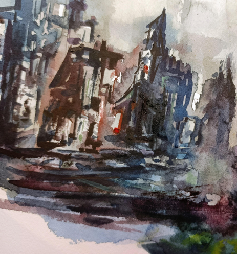 Urban sketch
Street watercolor
#art #mastoArt #watercolor #painting #sketch 