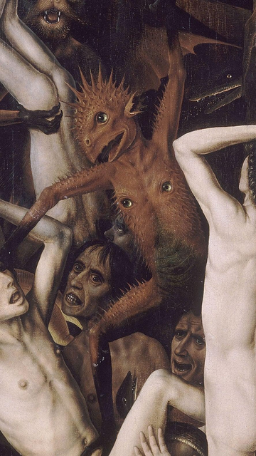 un démon aux yeux tétons et à la peau d'araignée de mer entraîne l'humanité dans la danse