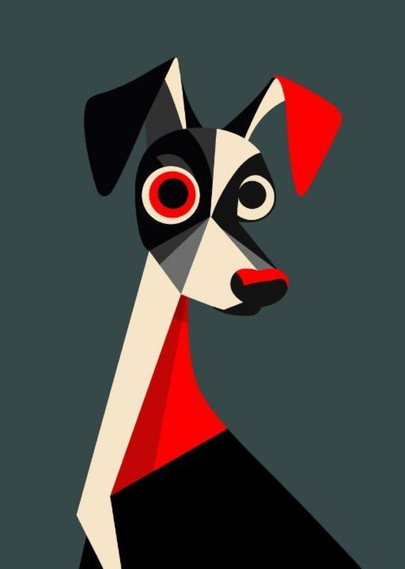géométrie abstraite du chien