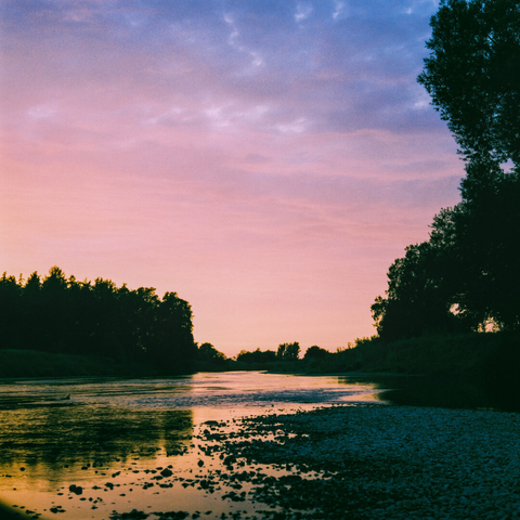 Die Mulde am Abend.